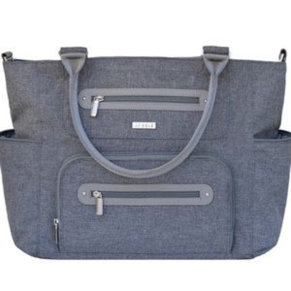 JJ Cole Caprice Diaper Baby Bag in Grey